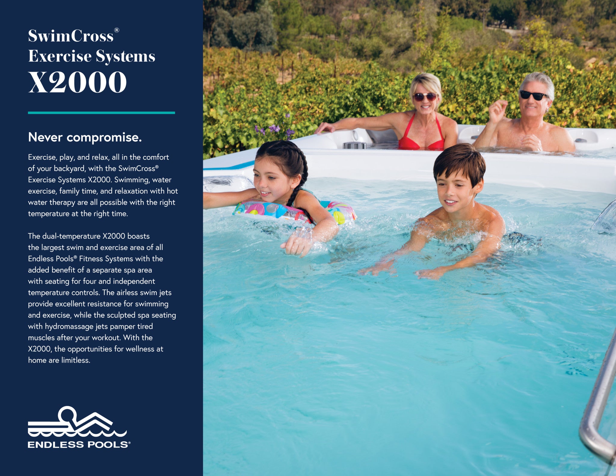 X2000 SwimCross Exercise System | Swim Spas | Lap Pools – American