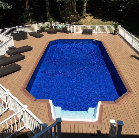Foxpool Inground or Semi-Inground Ultimate Oval Grecian Pool