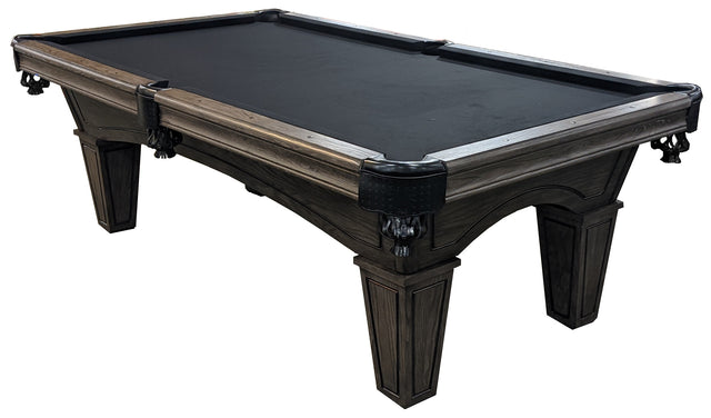 This image shows the Charcoal frame  color option for this pool table on a white background.