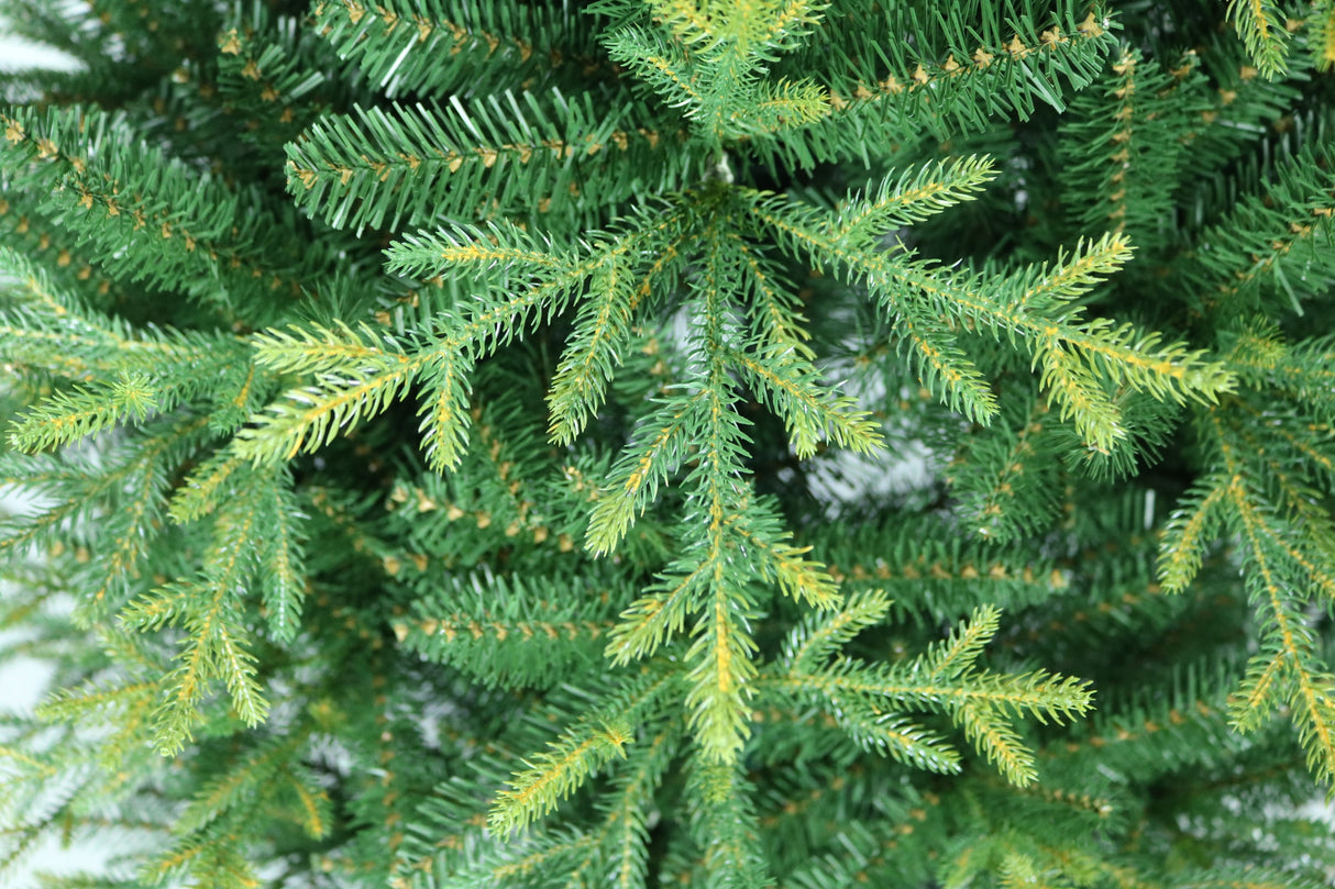 Artificial tree pre-lit with Starry LED lights.