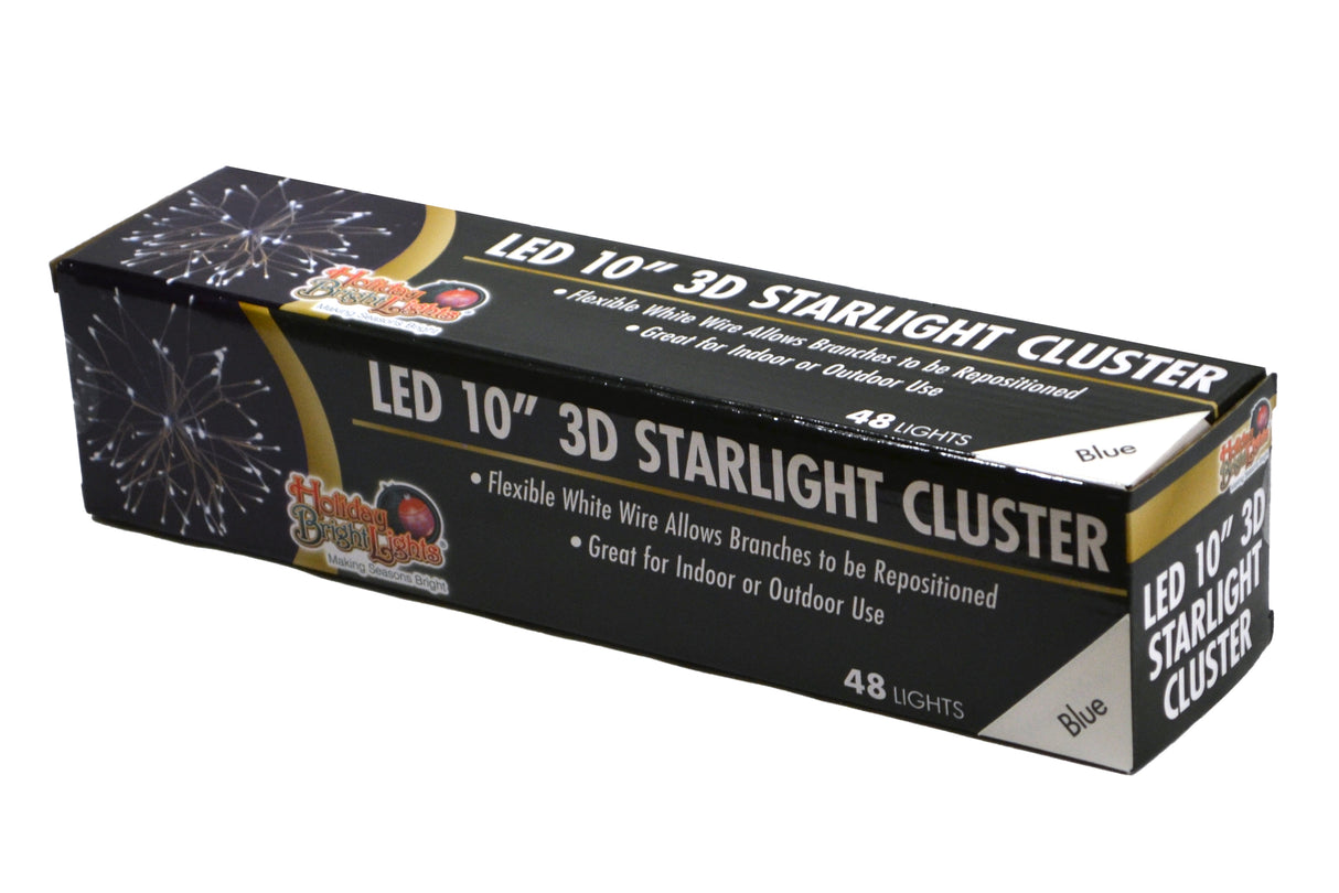 10" Twinkling LED Starburst Clusters