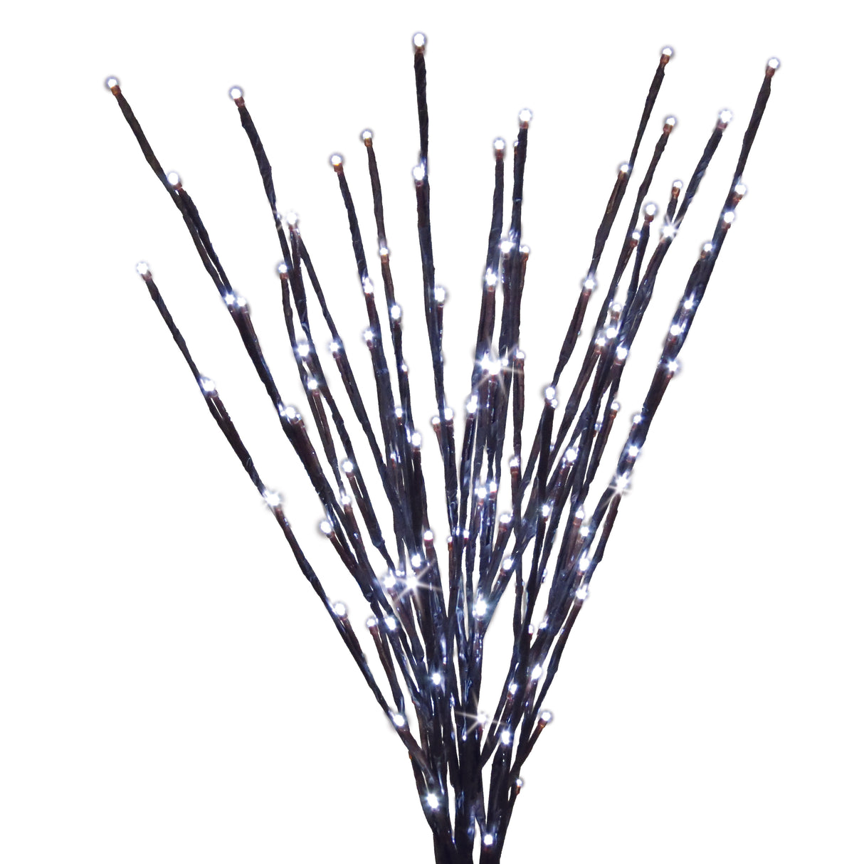 36" LED Twinkle Light Burst Twig Bush Light-Up Wire Decor