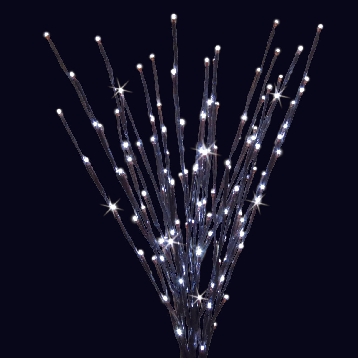 36" LED Twinkle Light Burst Twig Bush Light-Up Wire Decor