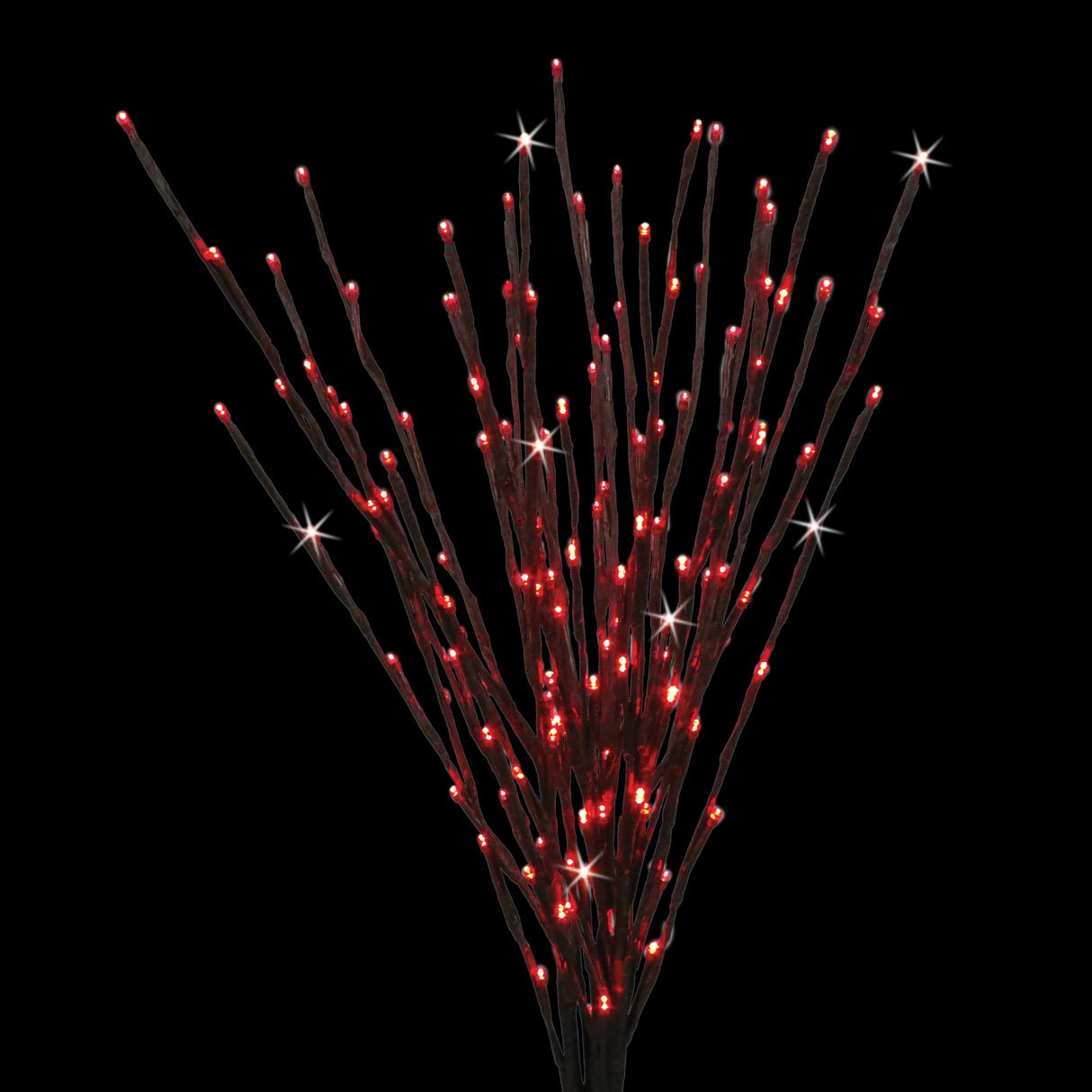 36" LED Twinkle Light Burst Twig Bush Light-Up Wire Decor
