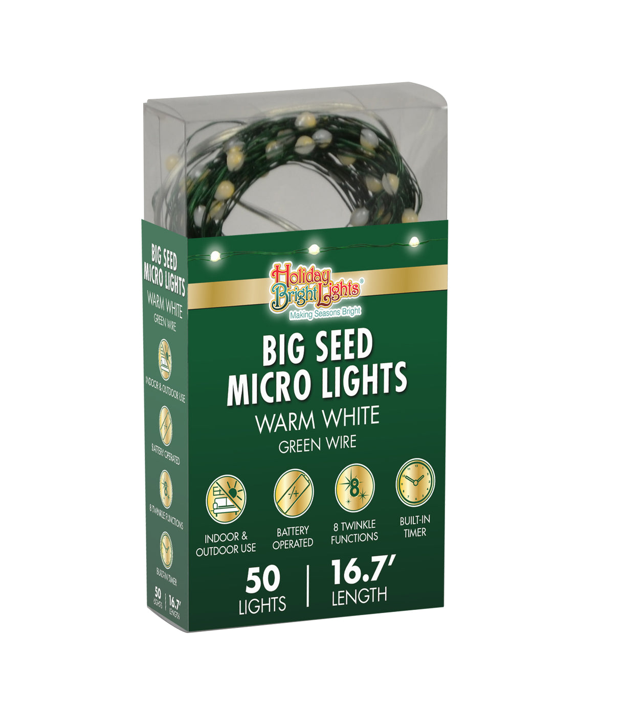 Set of 50 Battery-Operated Big Seed Micro Lights