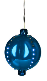 4" Round LED Snowfall Hanging Ornament Decoration