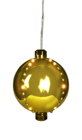 4" Round LED Snowfall Hanging Ornament Decoration