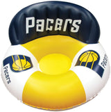 Pool lounger with Indiana Pacers logos on it.