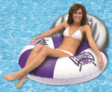 Pool lounger with Sacramento Kings logos on it.