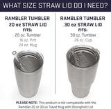 Yeti straw and lid.