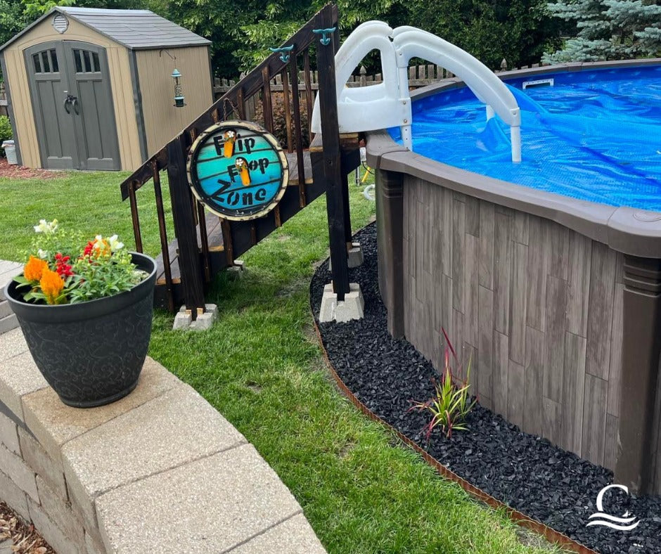 CARVIN® Woodstock 52" Round Resin Above Ground Swimming Pool