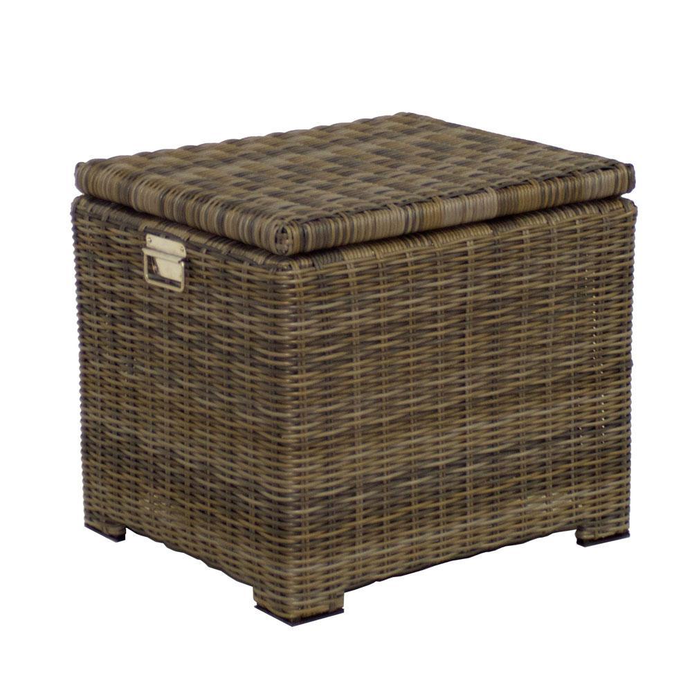 Wicker Willow Thick Ice Chest End Table