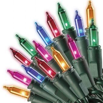 Set of 100 Mini Christmas Lights by Sylvania