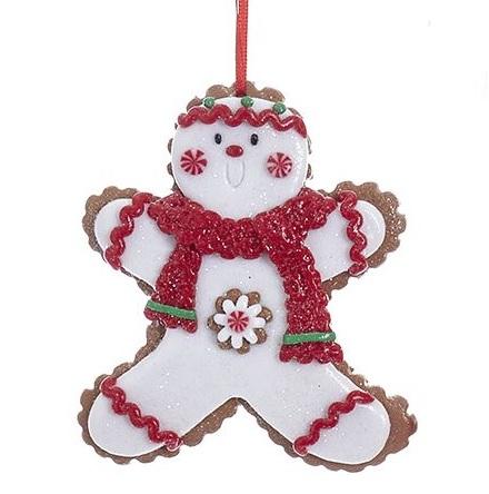 Ornaments shaped like decorated Christmas cookies.