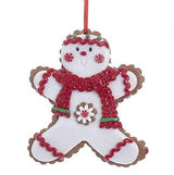 Ornaments shaped like decorated Christmas cookies.