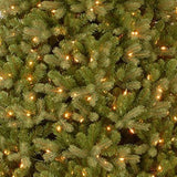 Artificial tree pre-lit with dual lights. Lights change from multi-colored to warm white.
