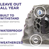 Solar Powered Bluetooth Enabled Waterproof Rock Speaker