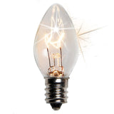 Replacement C7 Transparent Twinkle Bulbs