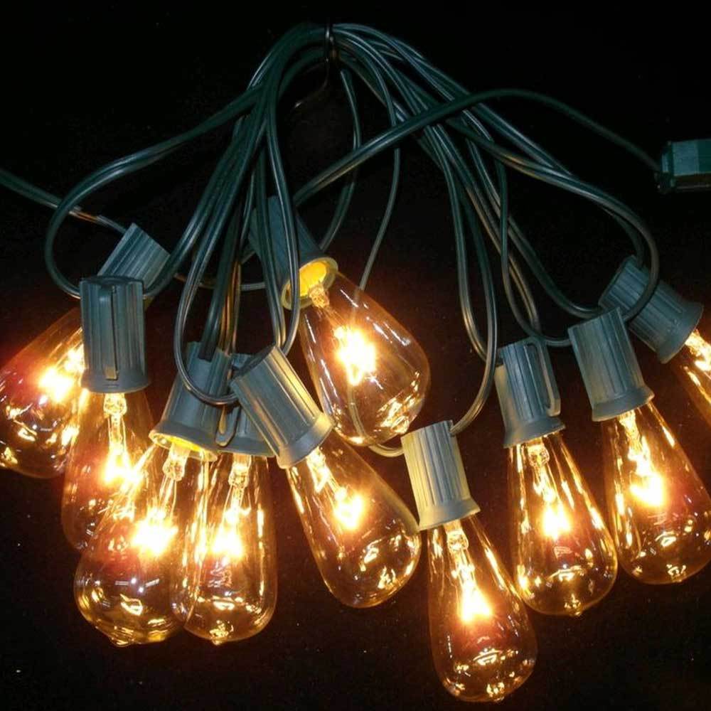 Christmas - 10 Edison Style Clear Christmas Lights