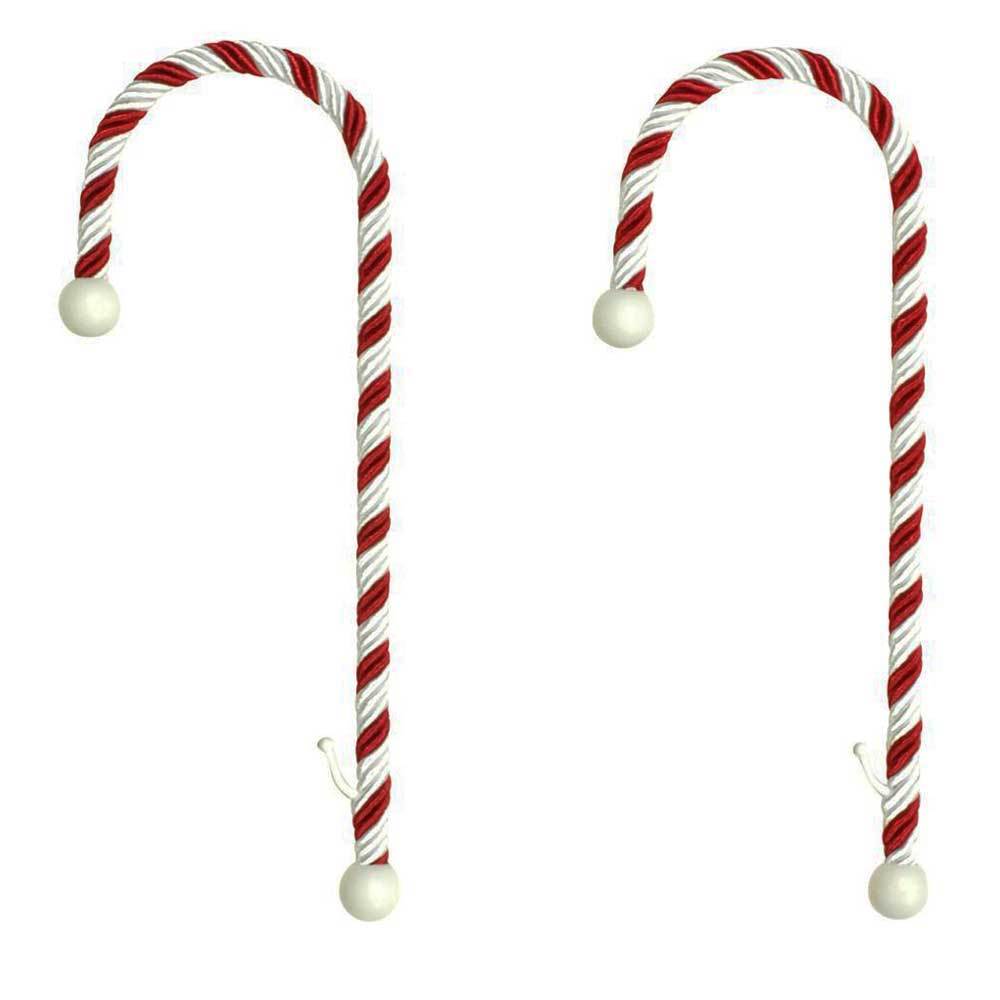 Christmas - 2 Pack Candy Cane Christmas Stocking Holders By Haute Decor
