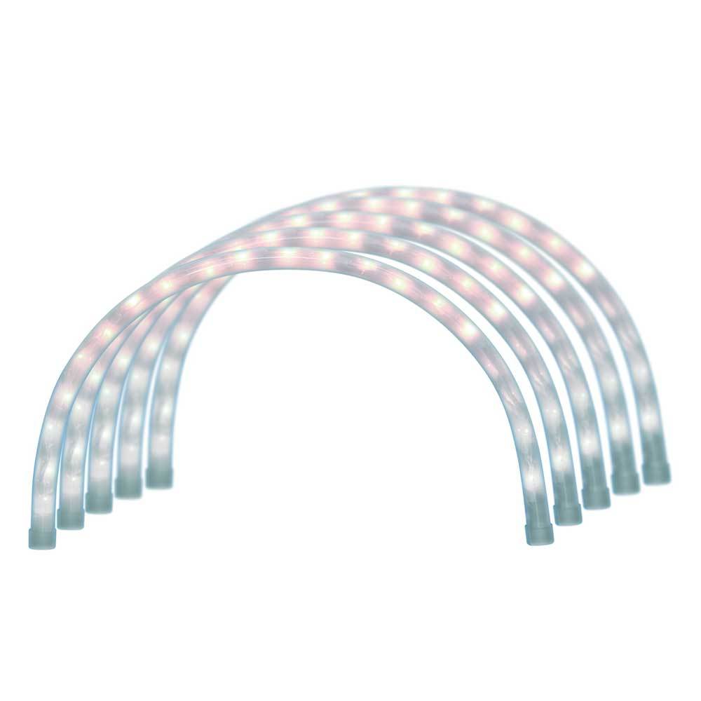 Christmas - 5 Piece Lighted White Arch Driveway Marker