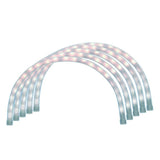 Christmas - 5 Piece Lighted White Arch Driveway Marker