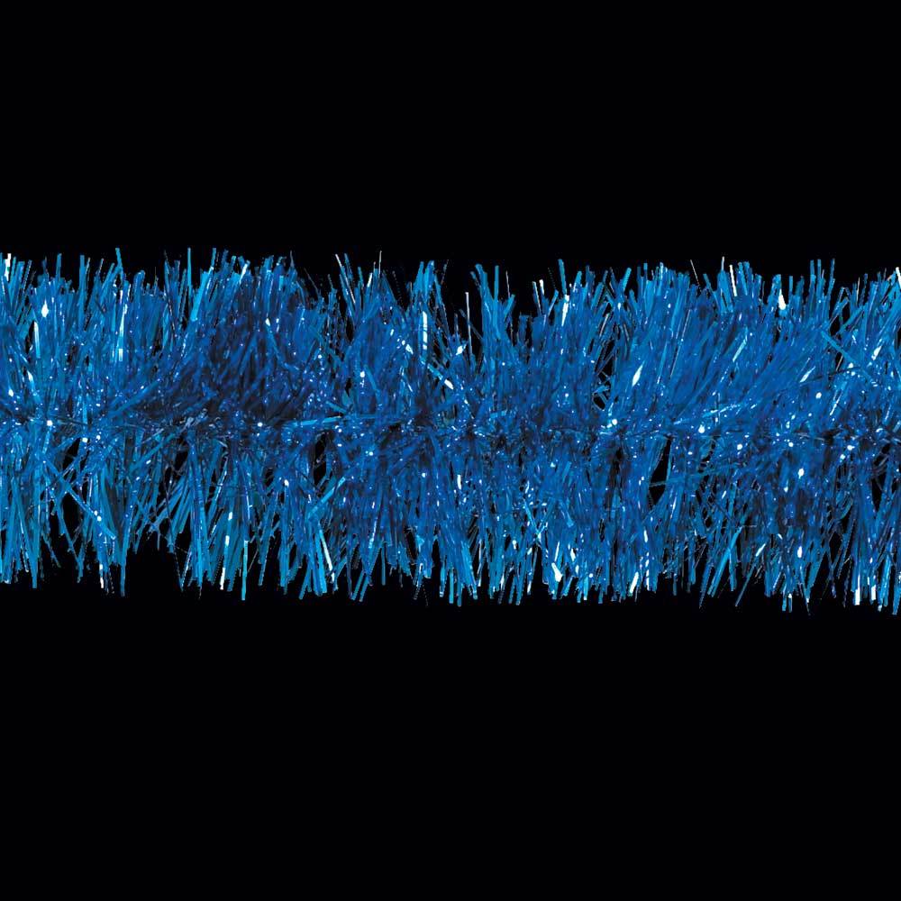 Christmas - Blue Tinsel Christmas Garland