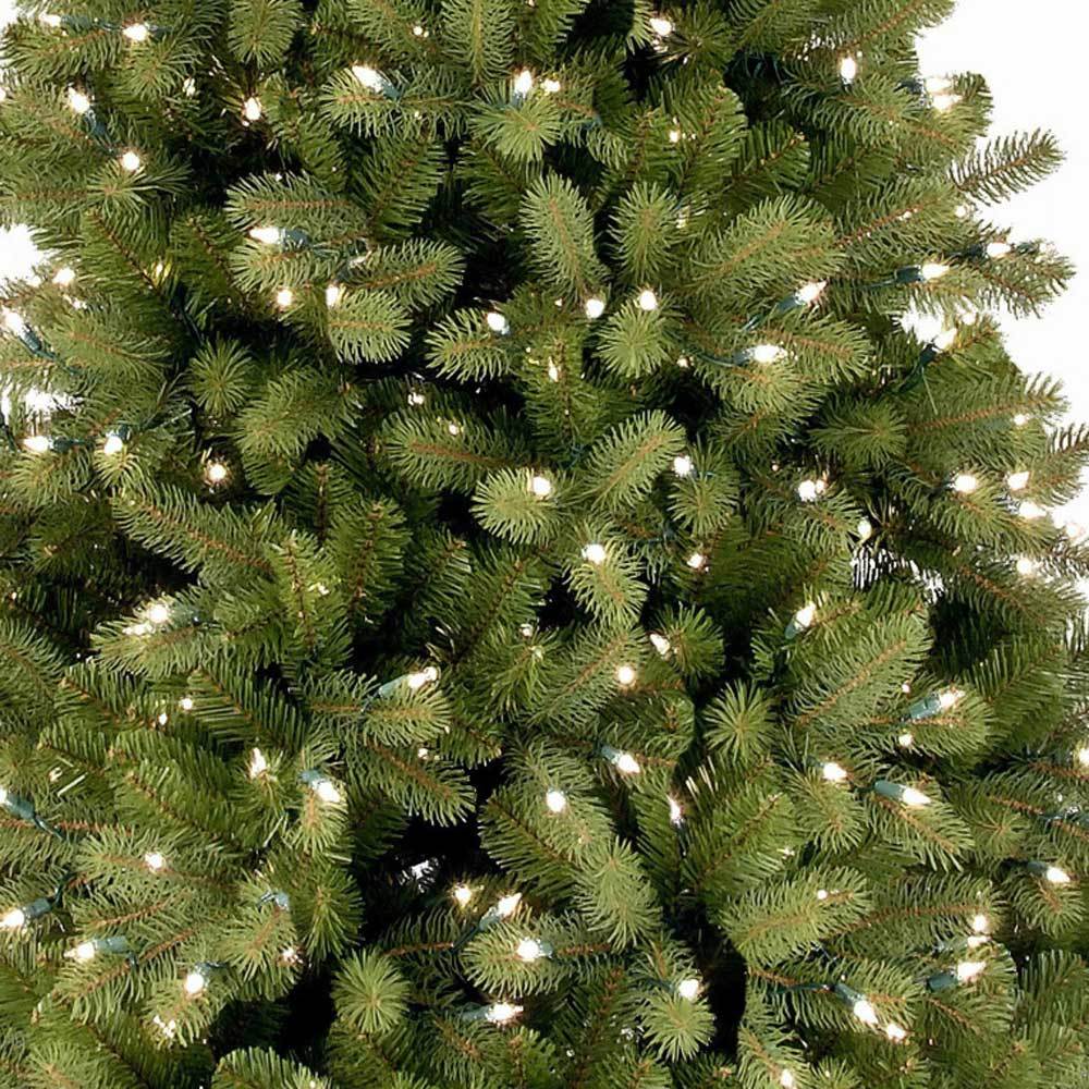Artificial tree pre-lit with dual lights. Lights change from warm white to multi-colored.
