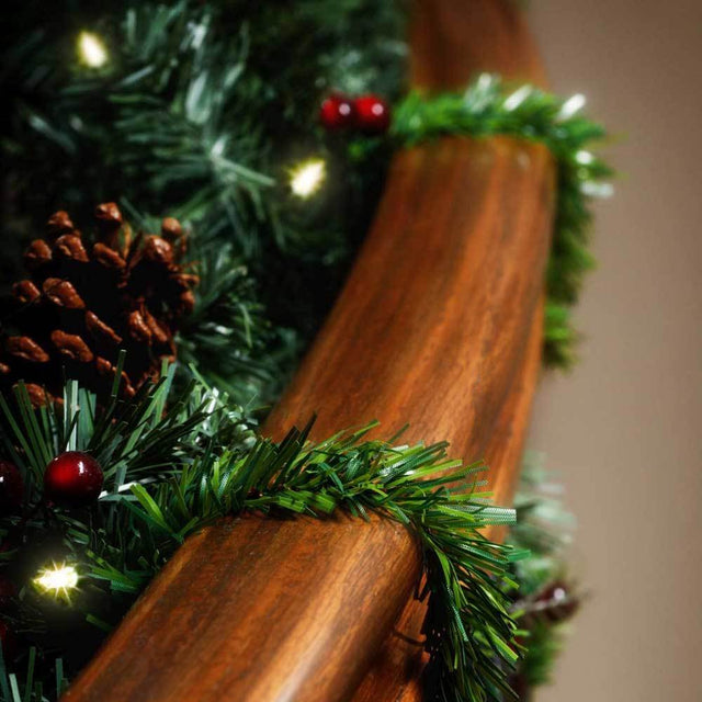 Christmas - Decorative Noble Pine Garland Twist Ties By Haute Decor
