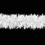 Christmas - Decorator White/Silver/Snow Tinsel Christmas Garland