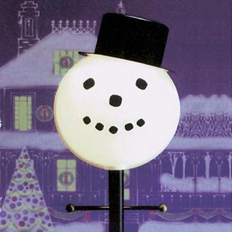 Christmas - Lamplighters Snowman Outdoor Lamp Post Globe
