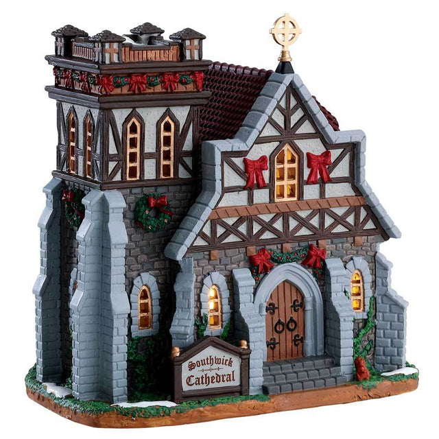 Christmas - Lemax Caddington Village Lighted Building: Southwick Cathedral #75251