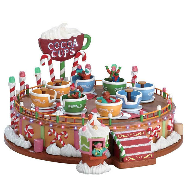 Christmas - Lemax Sugar N Spice Sights & Sounds: Cocoa Cups #74222