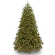 Artificial tree pre-lit with clear lights.
