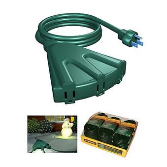 Christmas - Stanley 3-Outlet Fan Type Outdoor Extension Cords