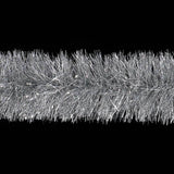 Christmas - Super Plush Silver Tinsel Christmas Garland