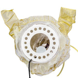 Fiber Optic Ivory and Gold Color-Changing LED Angel Tree Topper