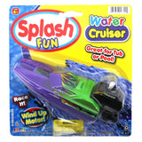 Wind up pool toys shaped like speed boats.