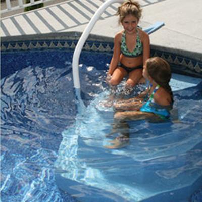 The King Aqua Staircase (Blue Granite Wedding Cake Pool Steps)