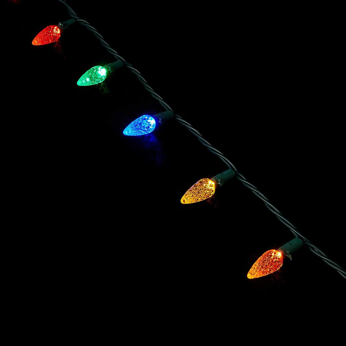 Set of 200 LED C6 Christmas Lights on a Reel from Sylvania