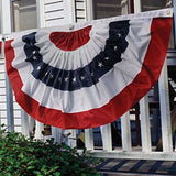 Patriotic bunting.