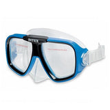 Blue swimming mask.