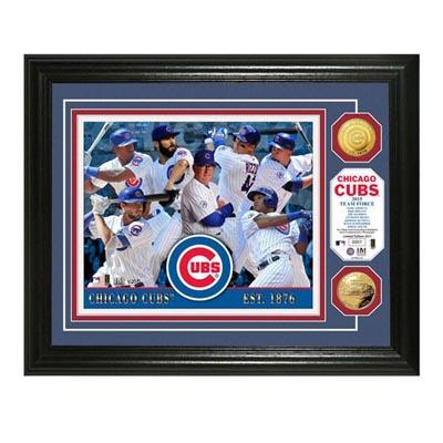 Game Room - Chicago Cubs 2015 Team Photo With Gold Coins