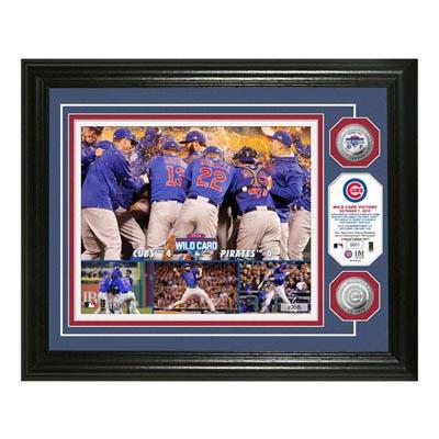 Game Room - Chicago Cubs 2015 Wild Card Victory Silver Coin Photo