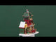 Resin lighted building for a Lemax display. Designed to look like the control tower at the North Pole. There are elves keeping watch in the balcony of the tower. There are elves directing Santa in his sleigh and elves double checking the list.