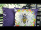 Bee Happy Bee Kind Reversible Outdoor Pillow Cover