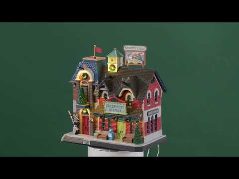 Lemax Caddington Village Lighted Building: Greenpoint Railroad Station #25866