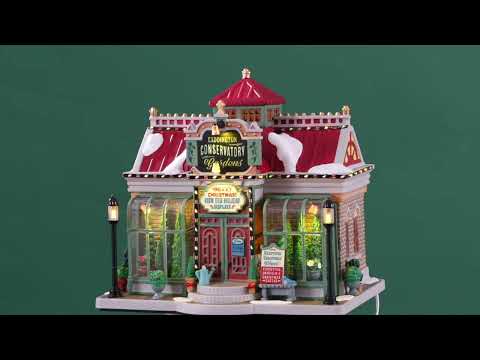 Lemax Caddington Village Lighted Building: Caddington Conservatory Gardens #25867