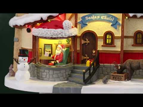 Lemax Santa's Wonderland Lighted Building: Santa's Chalet #15742
