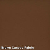Outdoor Living - 7.5' Market Bronze Frame Brown Canopy Umbrella